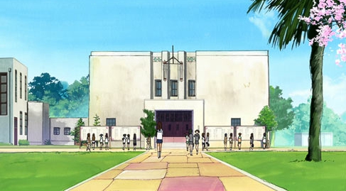 动画中的礼堂（蓝白碗……